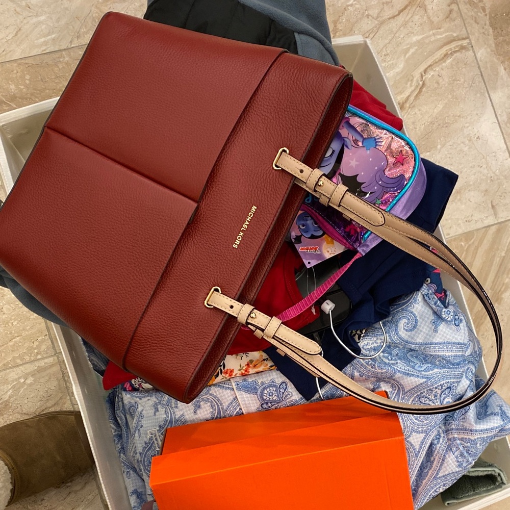 Red Michael Kors Handbag with Dustbag